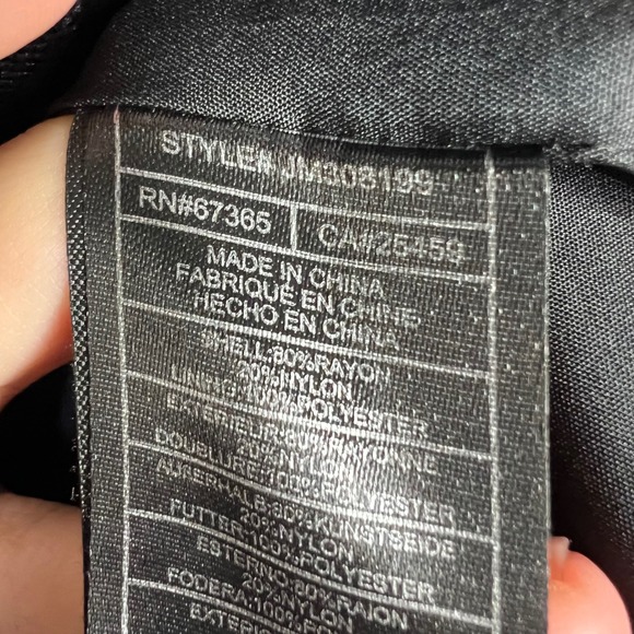 Betsey Johnson Black Burnout Velvet Heart Mini Dress Size M V-Neck Long Sleeve - Picture 3 of 8